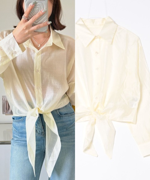 未使用PerverzeパーバーズBOTTON LINE SHIRTシアーシャツ白 リバイバル】シアーGシャツ | COLONY 2139(コロニー トゥーワン