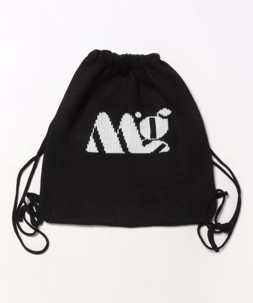 mignon(ミニョン)の「【Mignon/ミニョン】MG LOGO KNAPSACK / ロゴ ナップサック(バックパック/リュック・レディース・アイボリー/ブラック・FREE)」の2枚目の写真