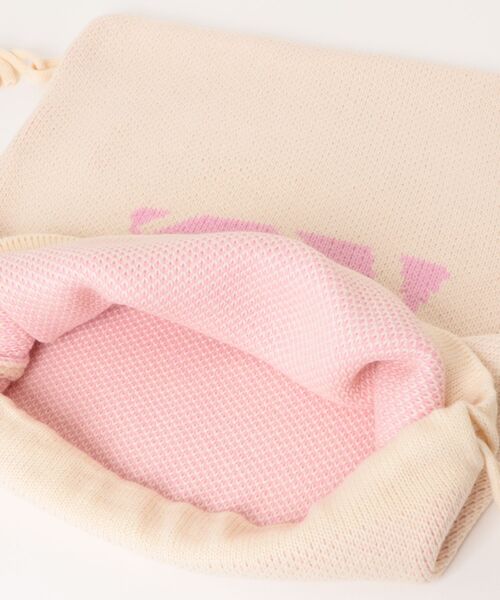 mignon(ミニョン)の「【Mignon/ミニョン】MG LOGO KNAPSACK / ロゴ ナップサック(バックパック/リュック・レディース・アイボリー/ブラック・FREE)」の5枚目の写真