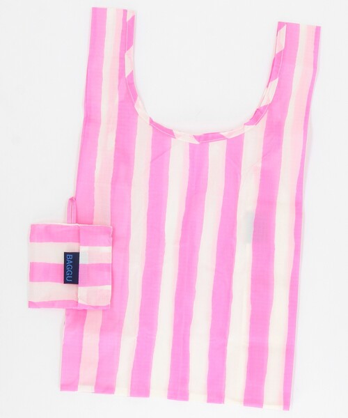 BAGGU(バグー)の「BAGGU/バグゥ BABY BAGGU ナイロン ベイビーバグゥ(エコバッグ/サブバッグ・レディース・ブルー/ピンク・ONE SIZE)」の8枚目の写真