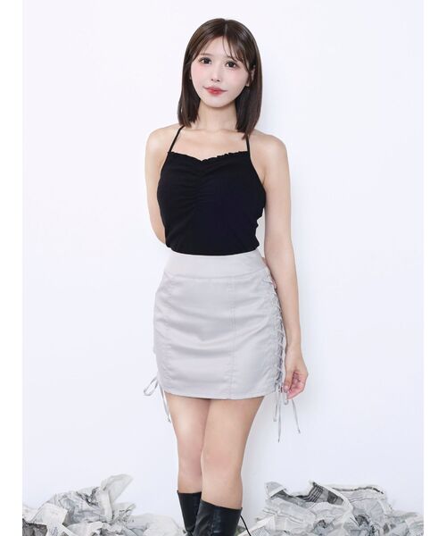 EATME（イートミー）の「レースアップミニスカート（スカート・レディース・グレー/ブラック/オレンジ・SMALL/MEDIUM）」の12枚目の写真