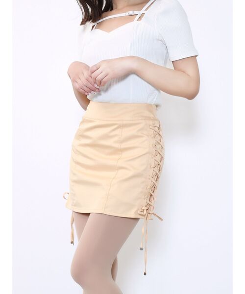 EATME（イートミー）の「レースアップミニスカート（スカート・レディース・グレー/ブラック/オレンジ・SMALL/MEDIUM）」の18枚目の写真