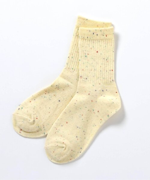BREEZE(ブリーズ)の「ネップカラバリソックス(ソックス/靴下・キッズ・イエロー/キナリ/グリーン/サックスブルー・15 /18/21)」の1枚目の写真