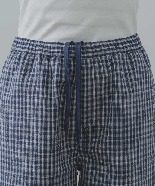 ジャックバニー　シアサッカーパンツ　タータンチェック　ブルー　サイズ5 ジャックバニー シアサッカーパンツ タータンチェック ブルー