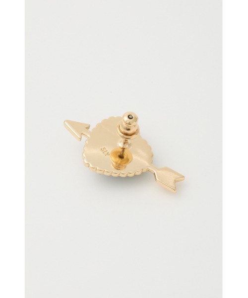 SLY（スライ）の「CUPID HEART P/EARRING キューピッド ハートピアス（ピアス（両耳用）・レディース・ピンク/ブラック・FREE）」の6枚目の写真