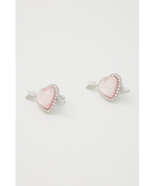SLY（スライ）の「CUPID HEART P/EARRING キューピッド ハートピアス（ピアス（両耳用）・レディース・ピンク/ブラック・FREE）」の7枚目の写真