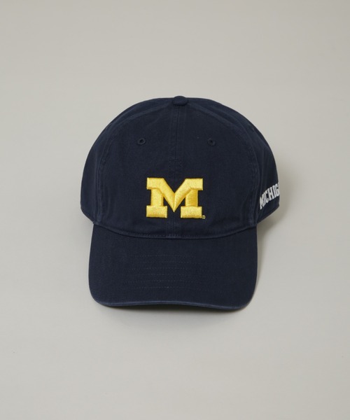 NANO universe（ナノユニバース）の「UNIVERSEITY OF MICHIGAN/MICHIGAN TWILL WASHED CAP（キャップ・メンズ・ホワイト/ネイビー・FREE）」の9枚目の写真
