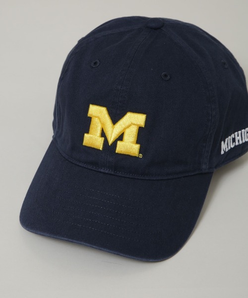 NANO universe（ナノユニバース）の「UNIVERSEITY OF MICHIGAN/MICHIGAN TWILL WASHED CAP（キャップ・メンズ・ホワイト/ネイビー・FREE）」の6枚目の写真
