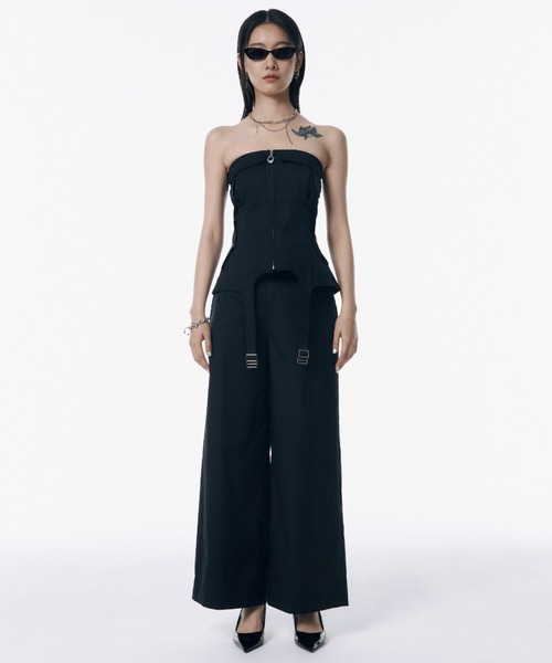 セール】2WAY CARGO DESIGN JUMP SUITS/ツーウェイカーゴデザイン
