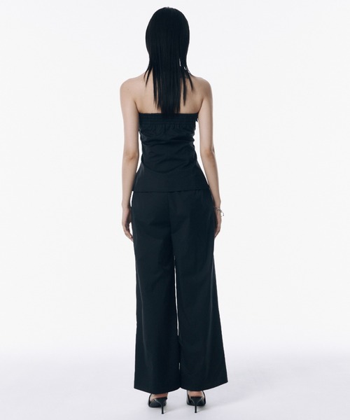 JOSE MOON(ジョゼムーン)の「2WAY CARGO DESIGN JUMP SUITS/ツーウェイカーゴデザインジャンプスーツ(サロペット/オーバーオール・レディース・ブラック/ホワイト・36/38)」の4枚目の写真