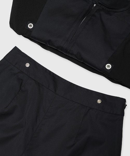 JOSE MOON(ジョゼムーン)の「2WAY CARGO DESIGN JUMP SUITS/ツーウェイカーゴデザインジャンプスーツ(サロペット/オーバーオール・レディース・ブラック/ホワイト・36/38)」の10枚目の写真