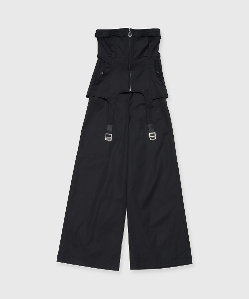 セール】2WAY CARGO DESIGN JUMP SUITS/ツーウェイカーゴデザイン