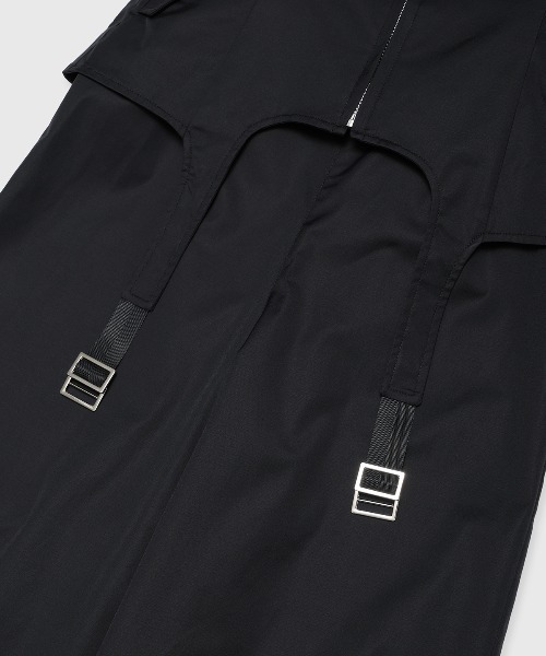 JOSE MOON(ジョゼムーン)の「2WAY CARGO DESIGN JUMP SUITS/ツーウェイカーゴデザインジャンプスーツ(サロペット/オーバーオール・レディース・ブラック/ホワイト・36/38)」の9枚目の写真