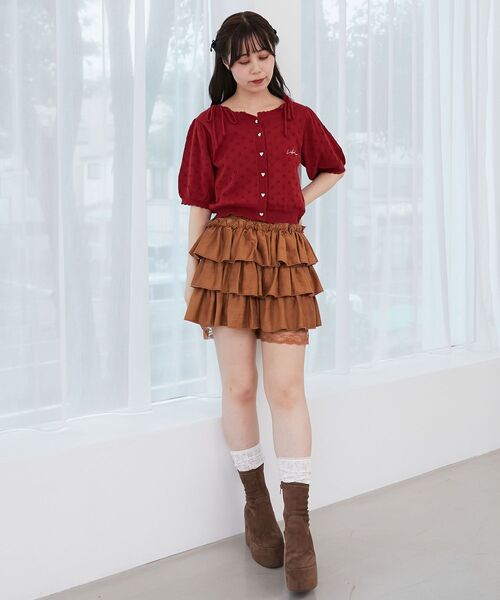 MAJESTIC LEGON（マジェスティックレゴン）の「厚底ストレッチショートブーツ（ブーツ・レディース・ブラウン/ダークブラウン/ブラック系その他/ブラック・MEDIUM/LARGE/X-LARGE/SMALL）」の11枚目の写真