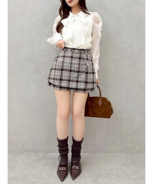 dazzlin（ダズリン）の「2WAYボウタイペプラムブラウス（シャツ/ブラウス・レディース・ホワイト/ピンク/ブラウン/その他1/イエロー/アイボリー/オフホワイト/ブルー・FREE）」の11枚目の写真