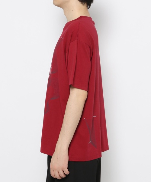 HARE（ハレ）の「ジオメトリックプリントカット(HARE)（Tシャツ/カットソー・メンズ・レッド/ホワイト/ブラック・FREE）」の14枚目の写真