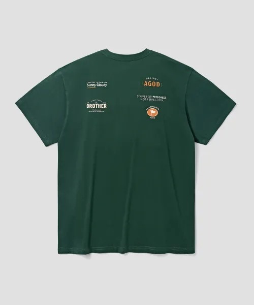 Vini(ヴィニ)の「レーシング半袖Tシャツ(Tシャツ/カットソー・レディース・ライトベージュ/ダークグリーン/ホワイト・LARGE/MEDIUM/SMALL)」の6枚目の写真