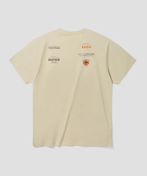 Vini(ヴィニ)の「レーシング半袖Tシャツ(Tシャツ/カットソー・レディース・ライトベージュ/ダークグリーン/ホワイト・LARGE/MEDIUM/SMALL)」の5枚目の写真