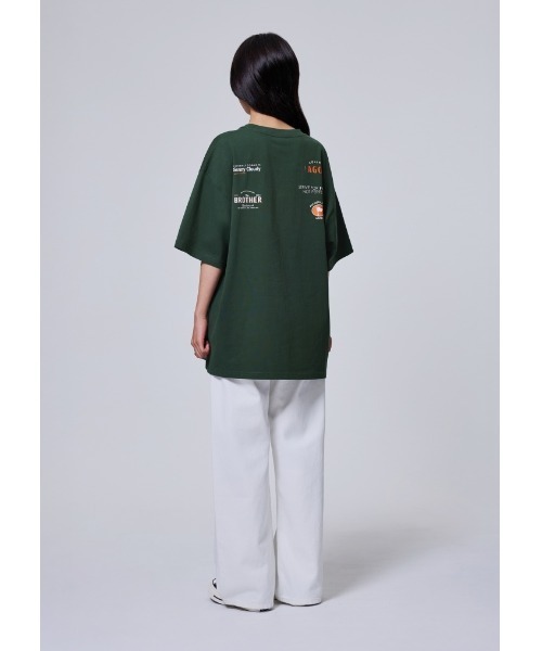 Vini(ヴィニ)の「レーシング半袖Tシャツ(Tシャツ/カットソー・レディース・ライトベージュ/ダークグリーン/ホワイト・LARGE/MEDIUM/SMALL)」の21枚目の写真