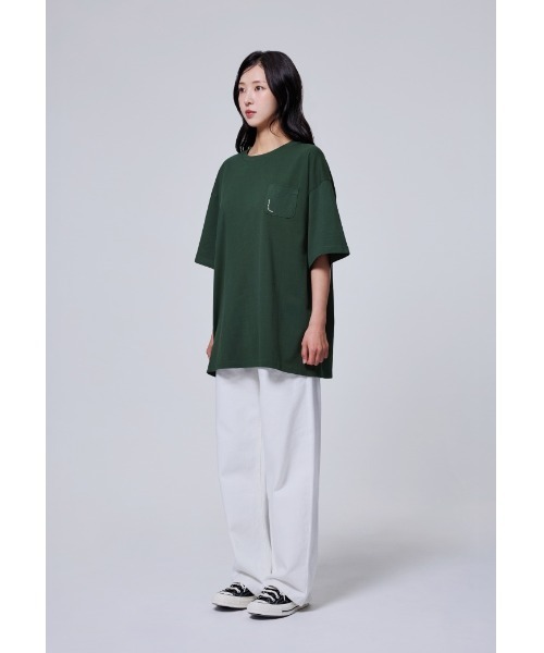Vini(ヴィニ)の「レーシング半袖Tシャツ(Tシャツ/カットソー・レディース・ライトベージュ/ダークグリーン/ホワイト・LARGE/MEDIUM/SMALL)」の20枚目の写真