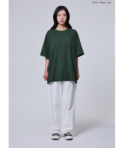 Vini(ヴィニ)の「レーシング半袖Tシャツ(Tシャツ/カットソー・レディース・ライトベージュ/ダークグリーン/ホワイト・LARGE/MEDIUM/SMALL)」の19枚目の写真