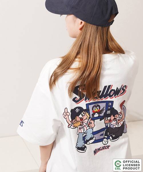 1111clothing(ワンフォークロージング)の「【セ・リーグ】NEW JACK プロ野球 Tシャツ / NEW JACK Professional Baseball T-shirt(Tシャツ/カットソー・メンズ・ホワイト系1/ホワイト系2/ホワイト系3/ホワイト系4/ホワイト系5/ブラック系1/ブラック系2/ブラック系3/ブラック系4/ブラック系5・M/L/FREE)」の5枚目の写真