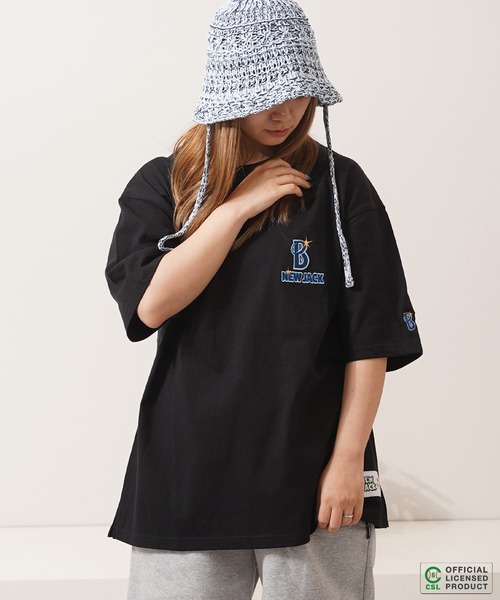 新品　サルセーション　Baseball's style tshirt 　Mサイズ Salsation サルセーション オーバーサイズTシャツ ダークブルー