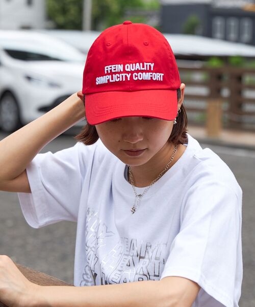 FFEIN（フェイン）の「【FFEIN(フェイン)】3D刺繍ロゴキャップ / 刺繍 深めキャップ（キャップ・メンズ・レッド/ブラウン/ブラック/ブルー・FREE）」の4枚目の写真