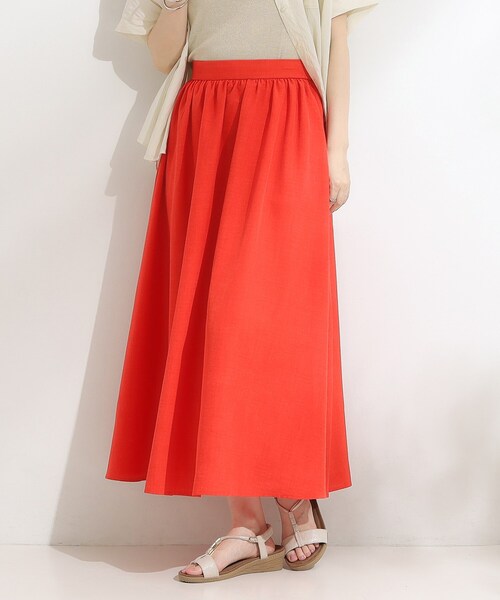 DRESKIP(ドレスキップ)の「【高レビュー/着丈選べる】華やかさをプラスする アソートロングスカート(スカート・レディース・グリーン系その他3/ネイビー系5/レッド系1/ブルー・11/00)」の1枚目の写真