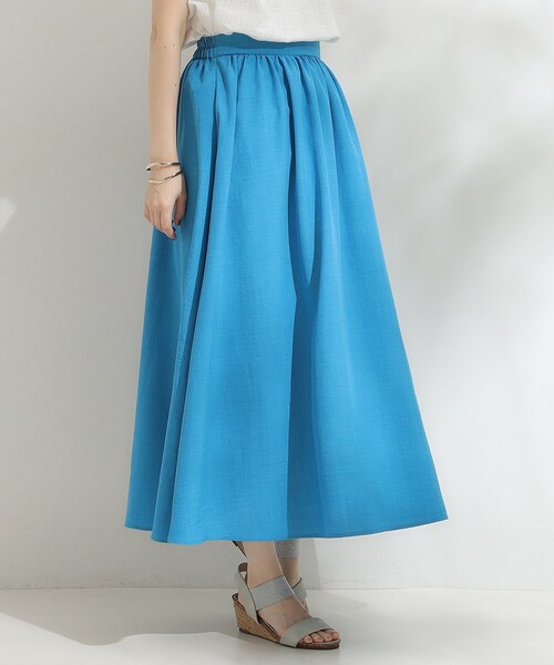 DRESKIP(ドレスキップ)の「【高レビュー/着丈選べる】華やかさをプラスする アソートロングスカート(スカート・レディース・グリーン系その他3/ネイビー系5/レッド系1/ブルー・11/00)」の11枚目の写真