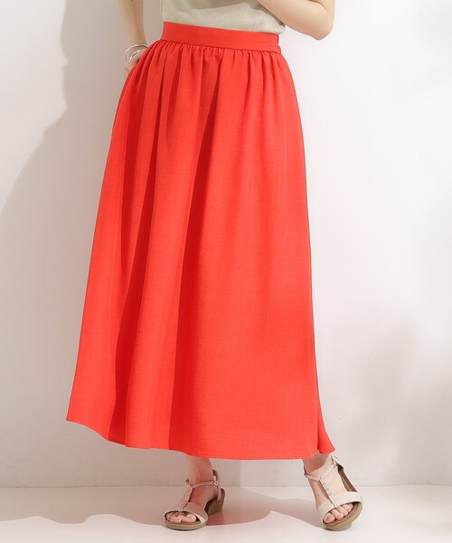 DRESKIP(ドレスキップ)の「【高レビュー/着丈選べる】華やかさをプラスする アソートロングスカート(スカート・レディース・グリーン系その他3/ネイビー系5/レッド系1/ブルー・11/00)」の17枚目の写真