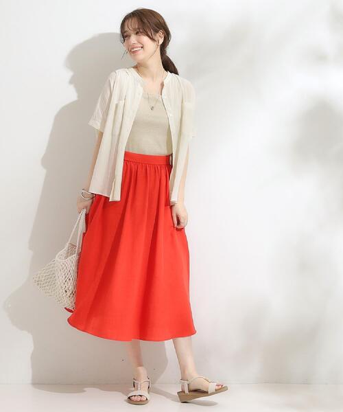 DRESKIP(ドレスキップ)の「【高レビュー/着丈選べる】華やかさをプラスする アソートロングスカート(スカート・レディース・グリーン系その他3/ネイビー系5/レッド系1/ブルー・11/00)」の22枚目の写真