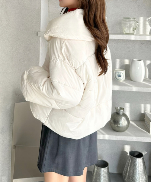 セール】ビッグカラー 中綿 ダウンジャケット（ダウンジャケット