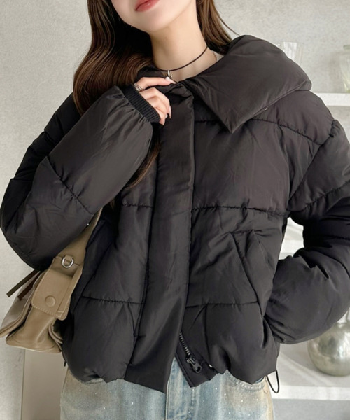 セール】ビッグカラー 中綿 ダウンジャケット（ダウンジャケット