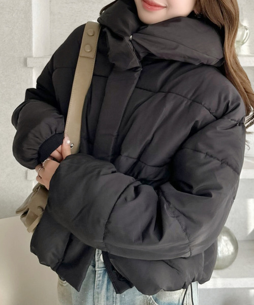 セール】ビッグカラー 中綿 ダウンジャケット（ダウンジャケット