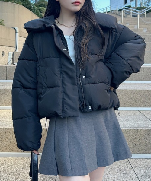 セール】ビッグカラー 中綿 ダウンジャケット（ダウンジャケット