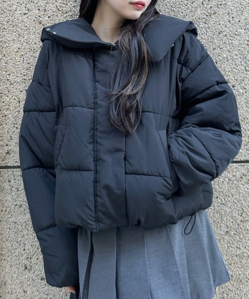 セール】ビッグカラー 中綿 ダウンジャケット（ダウンジャケット