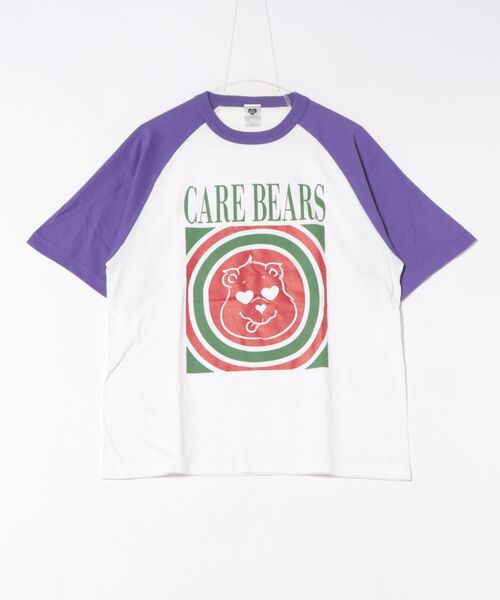 Rendez-Vous（ランデヴー）の「【 Care Bears 】 ケアベア アメリカンレトロTシャツ  25S6（Tシャツ/カットソー・レディース・ライトピンク/ホワイト×パープル・MEDIUM/LARGE）」の2枚目の写真