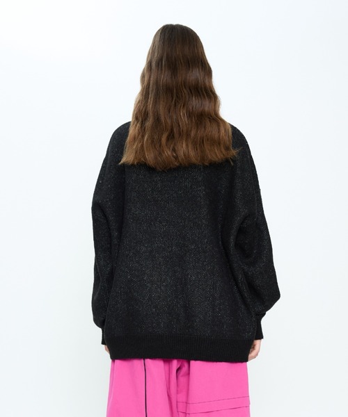 LUVISTRUE(ラヴイズトゥルー)の「CH COUCH KNIT(ニット/セーター・レディース・ブラック/パープル・FREE)」の9枚目の写真