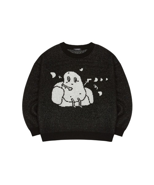 LUVISTRUE(ラヴイズトゥルー)の「CH COUCH KNIT(ニット/セーター・レディース・ブラック/パープル・FREE)」の13枚目の写真