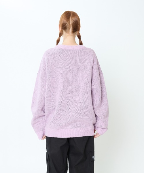 LUVISTRUE(ラヴイズトゥルー)の「CH COUCH KNIT(ニット/セーター・レディース・ブラック/パープル・FREE)」の12枚目の写真