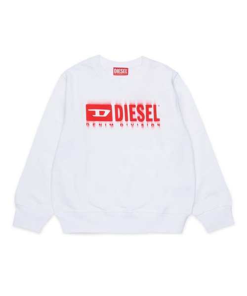 DIESEL KIDS(ディーゼルキッズ)の「DIESEL(ディーゼル)Kids & Junior ブランドロゴスウェットプルオーバー(スウェット・キッズ・ホワイト/ブルー/レッド/ブラック/ブルー系その他/ホワイト×レッド/ブラック×レッド・14Y/16Y/12Y/10Y/8Y/6Y/4Y)」の2枚目の写真