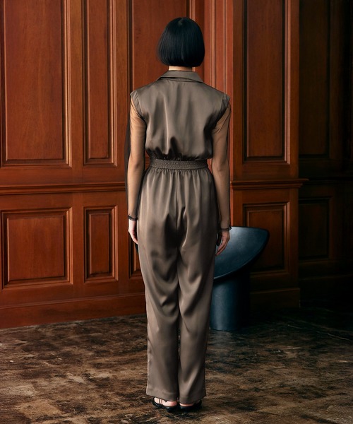 darial（ダリアル）の「【darial】2way pants set dress 2way パンツ セット ドレス お呼ばれ 結婚式 二次会 成人式 同窓会 セレモニードレス パーティドレス オケージョンドレス（パンツドレス・レディース・ブラック/ブラウン/グレー・S/M/L）」の11枚目の写真