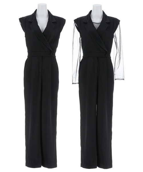 darial（ダリアル）の「【darial】2way pants set dress 2way パンツ セット ドレス お呼ばれ 結婚式 二次会 成人式 同窓会 セレモニードレス パーティドレス オケージョンドレス（パンツドレス・レディース・ブラック/ブラウン/グレー・S/M/L）」の12枚目の写真