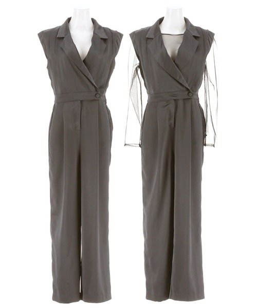 darial（ダリアル）の「【darial】2way pants set dress 2way パンツ セット ドレス お呼ばれ 結婚式 二次会 成人式 同窓会 セレモニードレス パーティドレス オケージョンドレス（パンツドレス・レディース・ブラック/ブラウン/グレー・S/M/L）」の14枚目の写真