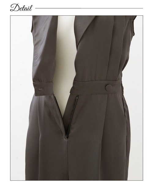 darial（ダリアル）の「【darial】2way pants set dress 2way パンツ セット ドレス お呼ばれ 結婚式 二次会 成人式 同窓会 セレモニードレス パーティドレス オケージョンドレス（パンツドレス・レディース・ブラック/ブラウン/グレー・S/M/L）」の19枚目の写真