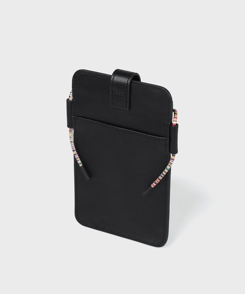 Paul Smith(ポールスミス)の「シグネチャーストライプコード フォンポーチ【553430 P102】(その他小物・メンズ・ブラック・FREE)」の2枚目の写真