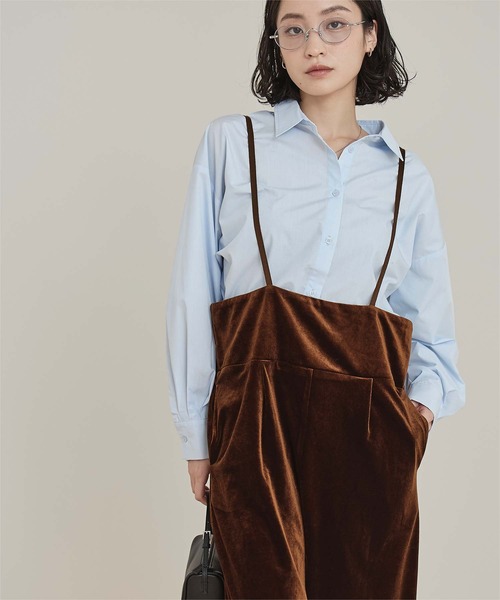 miette（ミエット）の「ベロアサロペット（サロペット/オーバーオール・レディース・ブラック/ブラウン・M/S）」の10枚目の写真