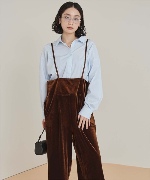 miette（ミエット）の「ベロアサロペット（サロペット/オーバーオール・レディース・ブラック/ブラウン・M/S）」の14枚目の写真
