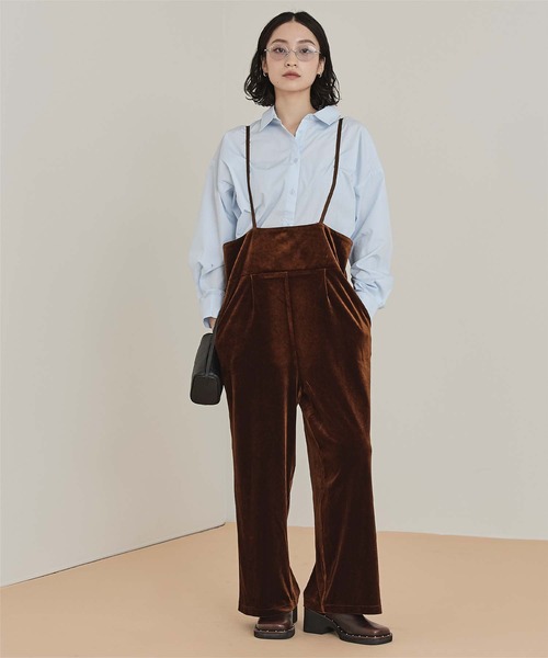 miette（ミエット）の「ベロアサロペット（サロペット/オーバーオール・レディース・ブラック/ブラウン・M/S）」の15枚目の写真